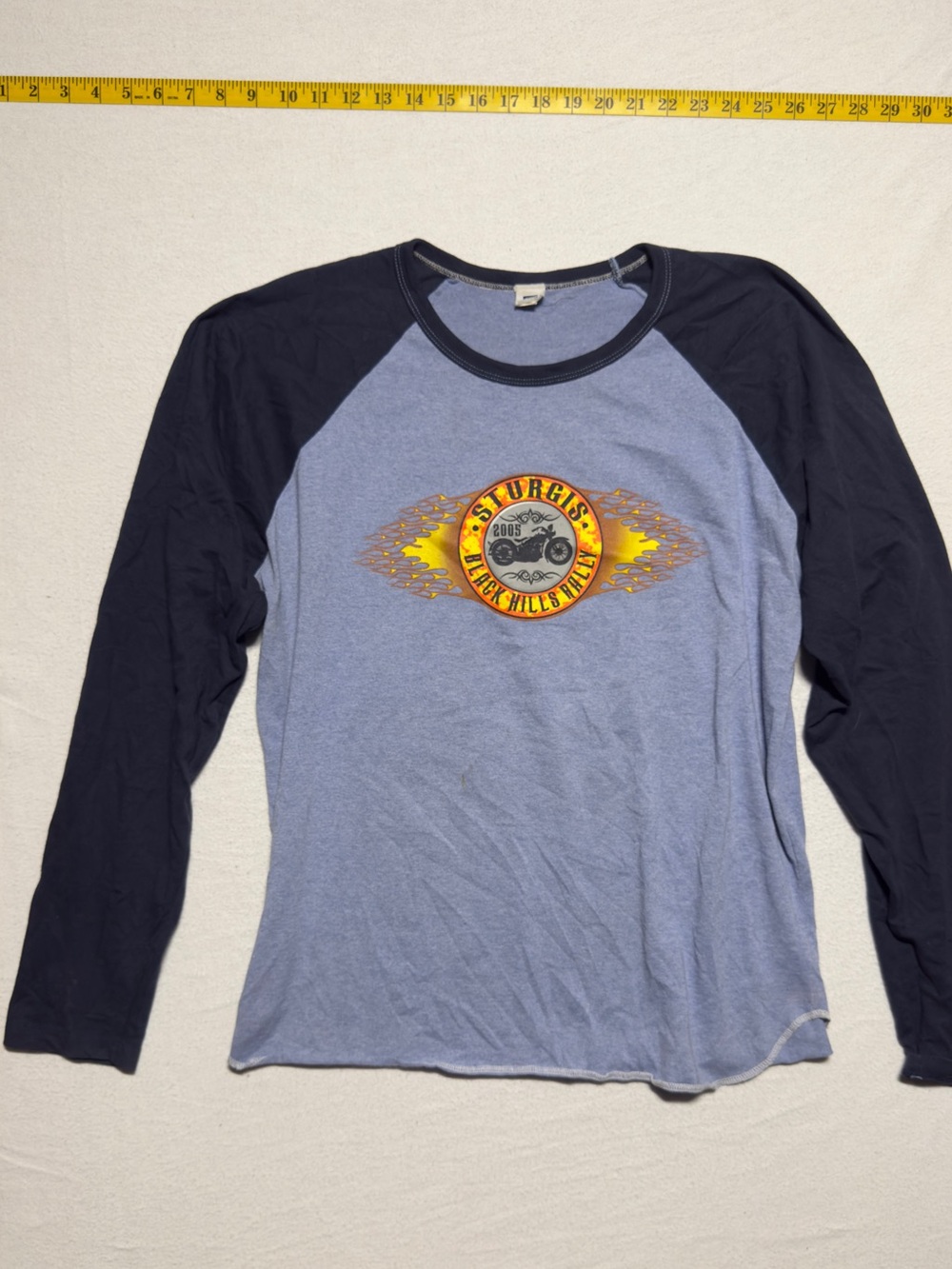 Sturgis 2005 vintage Raglan Long-Sleeve Graphic Tee -